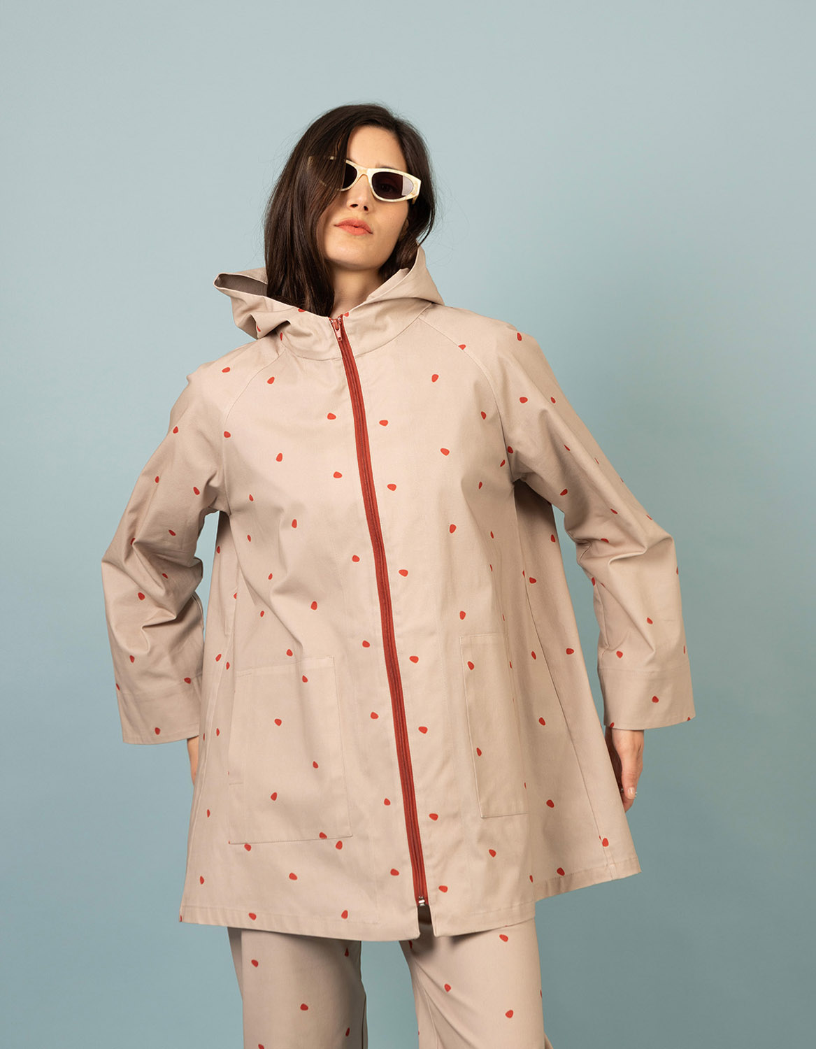 molie DOTS trench coat